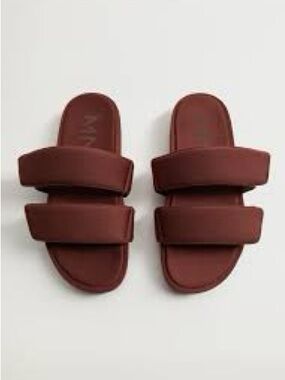 Mango Chunky Slip on Sandals